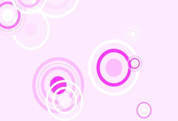 Light Pink vector background with spots, lines.