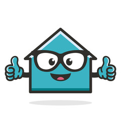 cute home mascot character