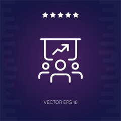 presentation vector icon vector illustration