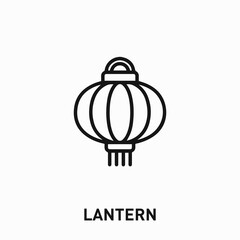 Fototapeta premium lantern icon vector. Chinese lantern sign symbol for your design 