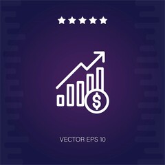 profits vector icon vector illustration