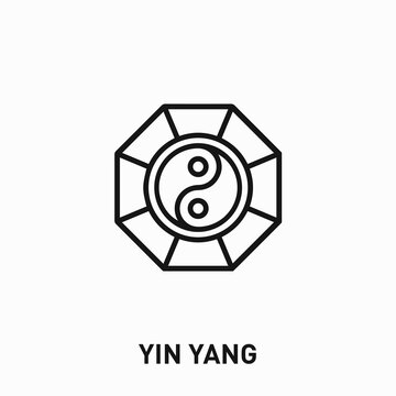 yin yang icon vector. yin yang sign symbol for your design	