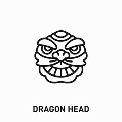 dragon head icon vector. dragon head sign symbol for your design	