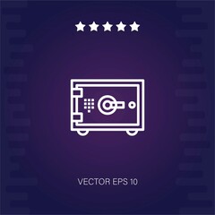 Obraz premium safebox vector icon vector illustration