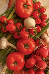 fresh vegetables on the table
