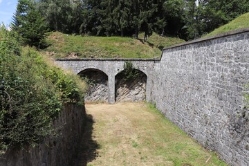 Fototapeta na wymiar Le fort de Tamié, forteresse du 19 ème siècle, ville de Mercury, département de la Savoie, France
