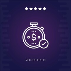 stopwatch vector icon vector illustration