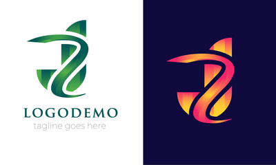 Obraz premium Initial letter J & S logo template vector.Modern abstract J & S Logo design with Colorful shape .monogram and elegant logo design, Professional Letters Vector Icon Word mark minimal logotype Design.