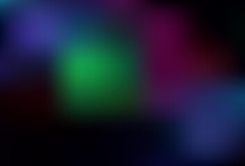 Dark Multicolor vector blurred pattern.