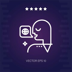 translator vector icon vector illustration