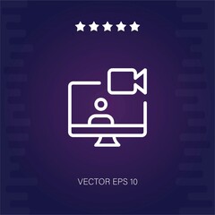 Fototapeta na wymiar video camera vector icon vector illustration