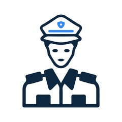 Cop, officer, police icon design