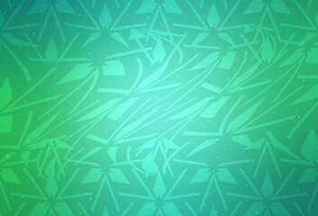 Light Green vector pattern with polygonal style. Illustration with set of colorful triangles. Smart design for your adverts.