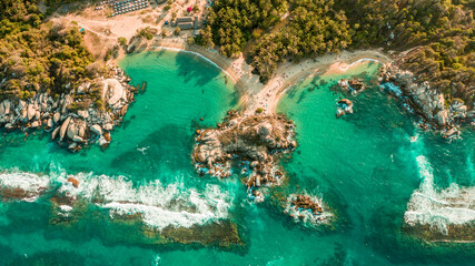 playa tayrona mar azul