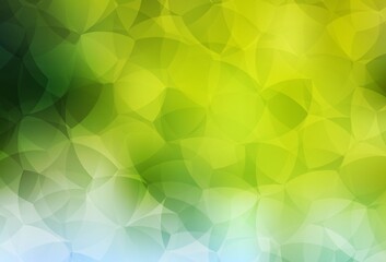 Obraz premium Light Green, Yellow vector abstract mosaic pattern.