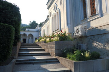 Fototapeta na wymiar The territory of the Livadia Palace. Crimea