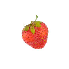 Isolated strawberry on white background