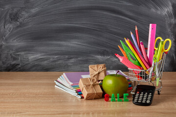 School background. Back to school.