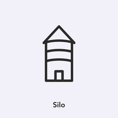 silo icon vector sign symbol