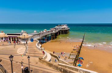 A view of the pier at Sheringham, Norfolk, UK