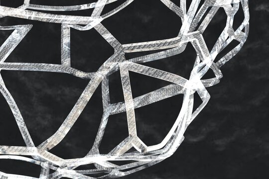 3D rendering abstract dark illustration