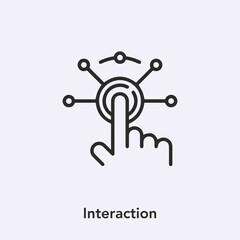 interaction icon vector sign symbol