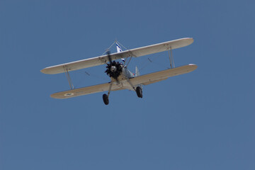 military airplane in flight