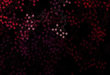 Dark Purple, Pink vector template with artificial intelligence structure.