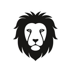 Lion logo. Isolated lion on white background