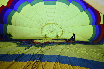 Fototapeta premium colorful hot air balloon
