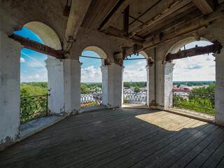 Observation deck on the bell tower of the temple.