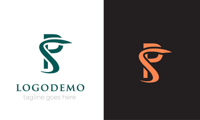 Initial letter P & S logo template vector.Modern abstract P & S Logo design with Colorful shape .
monogram and elegant logo design, Professional Letters Vector Icon Word mark minimal logotype 2