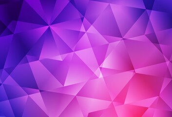 Fototapeta premium Light Purple, Pink vector abstract polygonal background.