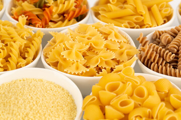 Various kind of pasta