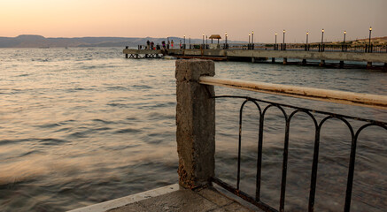 Sunset on beach, sunset on sea, sunset view