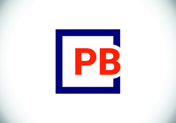 P B Initial Letter Logo design, Graphic Alphabet Symbol for Corporate Business Identity
