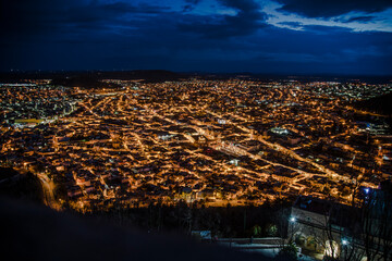 Centro de Zacatecas de noche