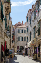 Naklejka na ściany i meble Streets of old town Dubrovnik