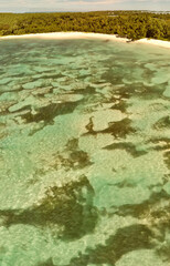 Mauritius Island. Aerial view of beautiful landscape from drone