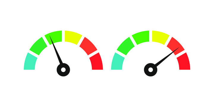 The speedometer or pressure gauge icons are set isolated