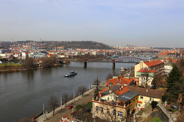 Vltava river. Prague.