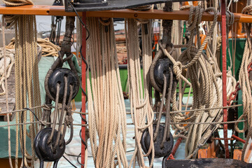 ropes on a ship