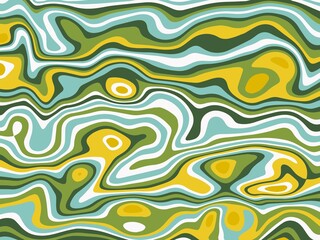 multicolour blue green yellow liquid abstract background for pattern, wallpaper, texture, banner, label, cover etc. vector design.