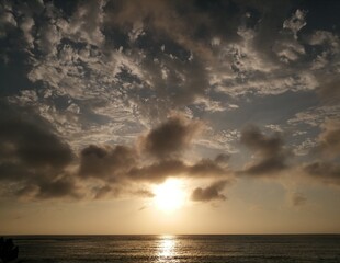 Atardecer en la playa