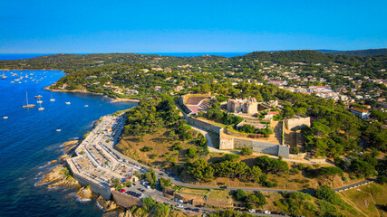 The Fortress of Saint Tropez in France - travel photography - obrazy, fototapety, plakaty