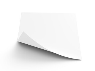 Blank paper sheet in A4 format