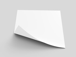 Blank paper sheet in A4 format