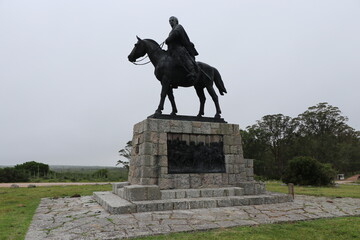 Monument in honor of Colonel Leonardo Oliveira, ordered by the Uruguayan General Staff School
