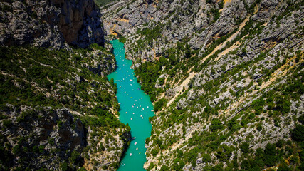 Obraz premium The Verdon River in the French Alpes - travel photography