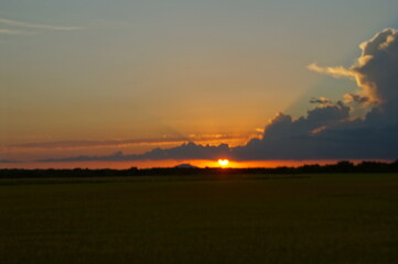 Beautiful Oklahoma cloud cover with gorgeous clouds